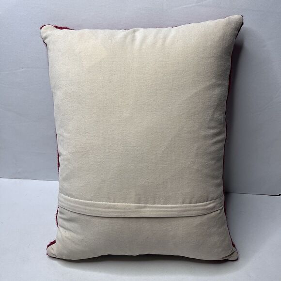 Peking Handicraft Hook Pillow Christmas Cat Wrapped In Lights 16x12 - Picture 4 of 4